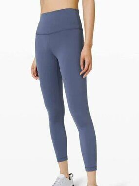 Lululemon NWT Wunder Train HR Tight 28” Color: Steel Blue SZ:10
